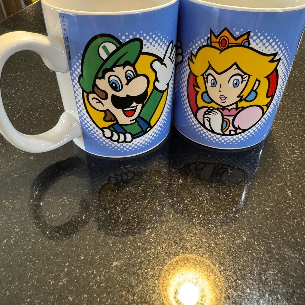 Princess Character Blue Mugs Nintendo Mario princess